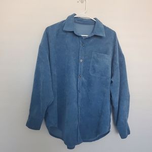 NWOT Corduroy Ribbed Long Sleeve Button Shacket